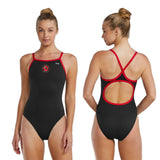 Old Keene Mill: TYR Hexa Diamondfit Back (Black/Red) with Team Logo