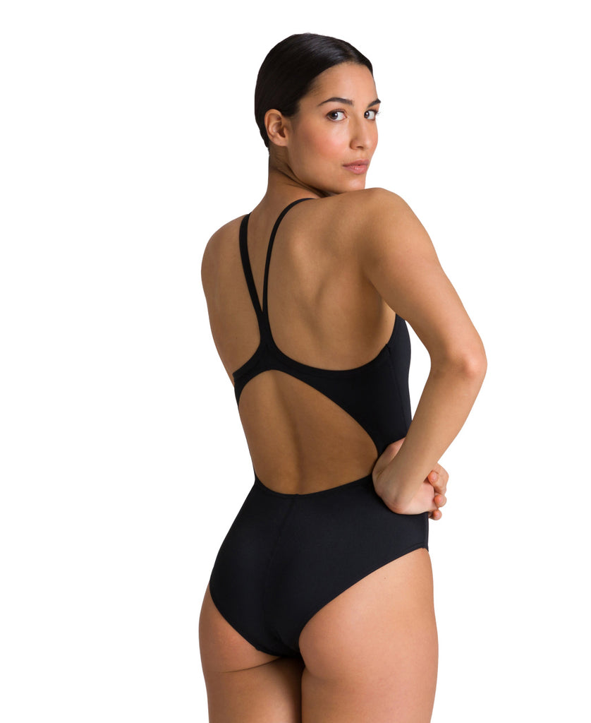 Arena Women’s Solid Team Light Drop One Piece Swimsuit - Chlorine Resistant, UPF 50+, Quick-Dry