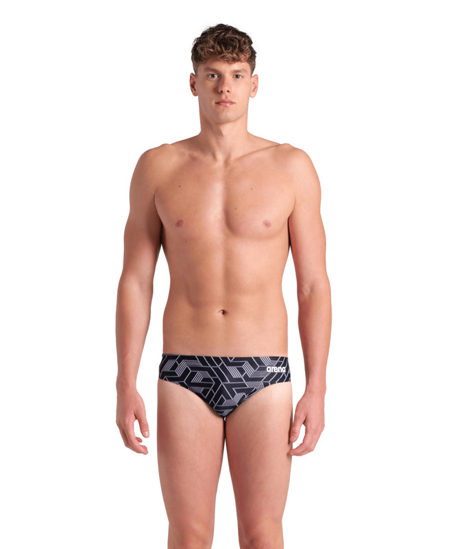 arena USA Men's Swim Brief Navy / 競パン 紺 Arena men navy blue red trim Icon swim brief swimwear size