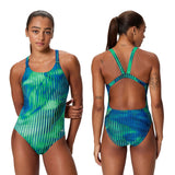 Speedo Linear Lava Leaderback(Blue/Green)