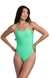 Fairfax Frogs: Jolyn Brandon 2 Swim Onesie (Keylime) with Team Logo