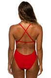Jolyn Brandon 2 Swim Onesie (Red)