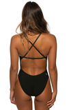 Jolyn Brandon Swim Onesie (Black)