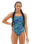 TYR Fizzy Cut-Out Back (Blue/Green)