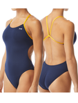 TYR Hexa Cut-Out Back (Navy/Gold)