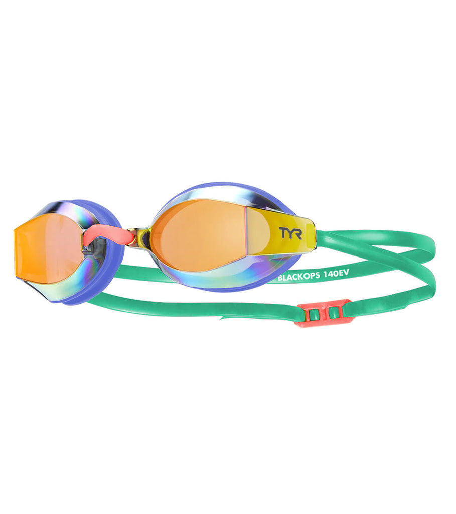 TYR Adults Black Ops 140 EV Mirrored Racing Goggles – SuitUp