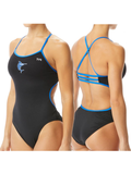 Lakeview Marlins: TYR Hexa Trinityfit Back (Black/Blue) with Team Logo