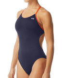 Fair Oaks Sharks: TYR Hexa Cut-Out Back (Navy/Orange)