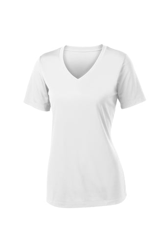 Women's dri fit v neck sales shirts