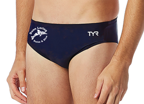 Dunn Loring: TYR Durafast Elite Solid Racer (Navy) with Team Logo