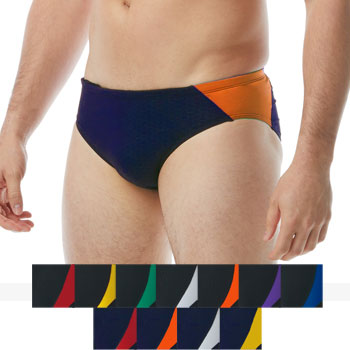 Speedo Men's Swimsuit Brief Endurance+ Splice Team Colors